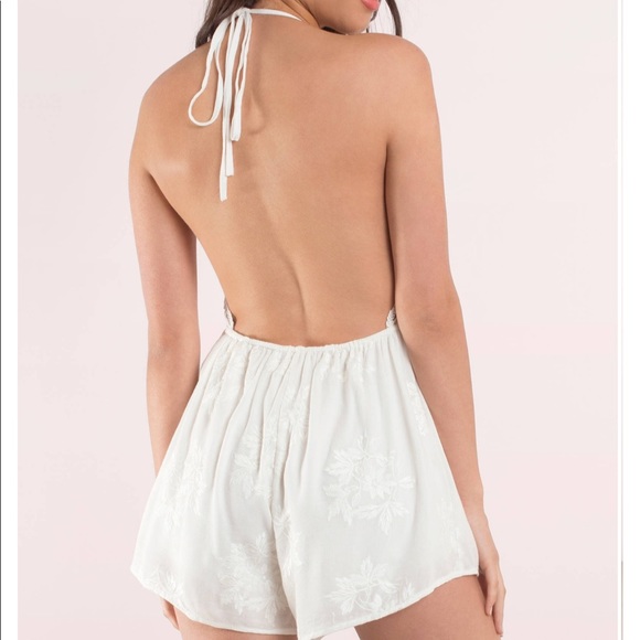 tobi white halter romper - Picture 2 of 3